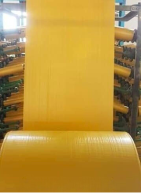 Cuộn PP Dệt Màu Vàng Trong
